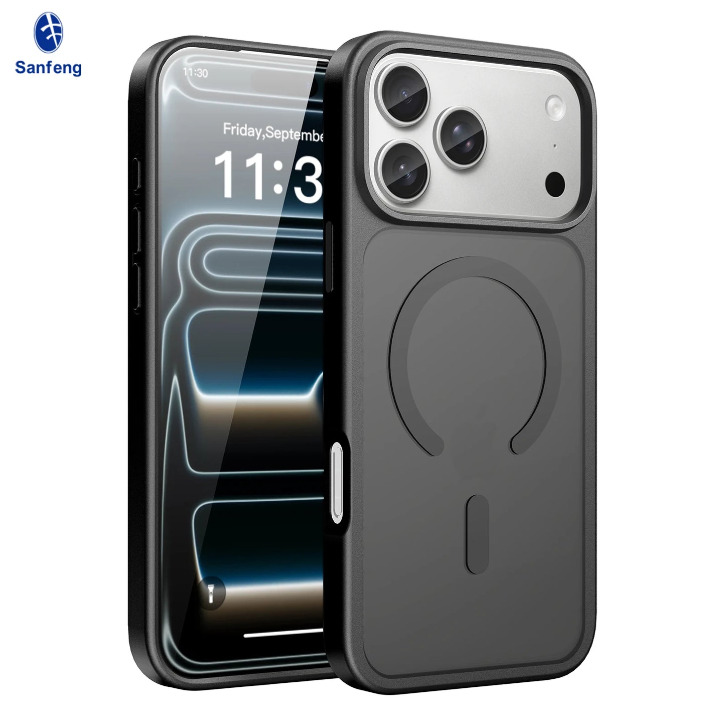 US in Stock Luxury Matte Soft-Touch iPhone 17 Pro Max Case High Quality Skin-Feel Shockproof Magnetic Mobile Phone Case