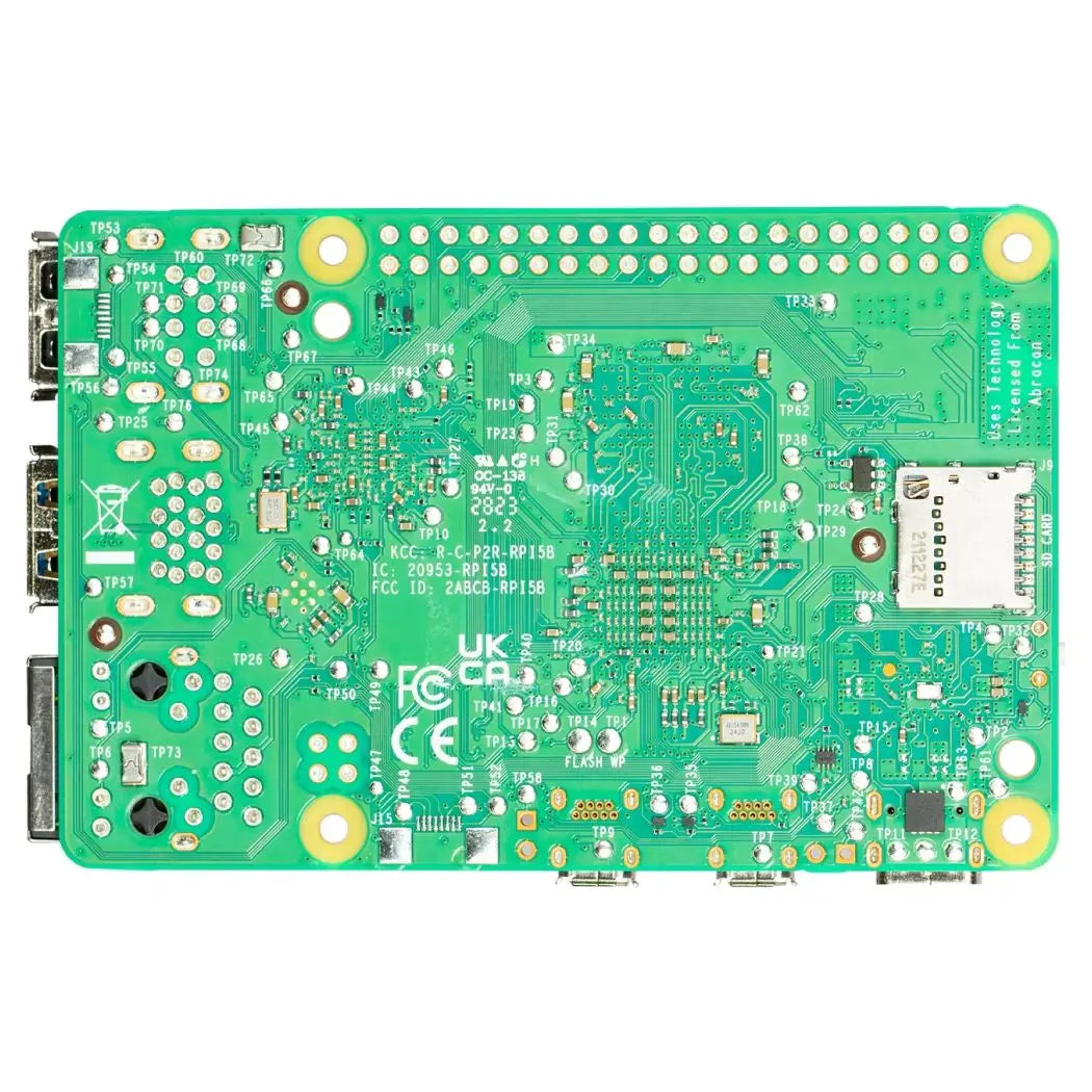 Raspberry Pi 5 Official Board Quad-Core 2.4GHz SBC, Wi-Fi 5, Dual 4Kp60 HDMI, PCIe, Gigabit Ethernet for AI & IoT Projects
