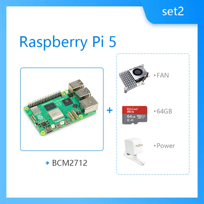 Official Original Raspberry Pi 5 Cortex-A76 Linux 4GB 8GB Arm Board Python programlama PCIe Gigabit Ethernet USB3.0