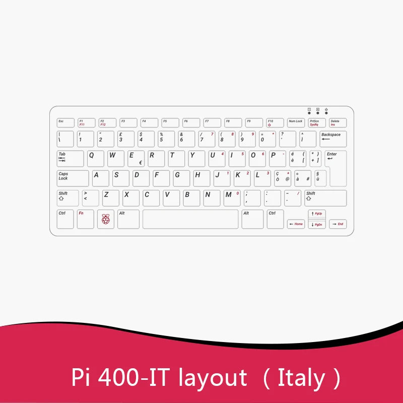 Raspberry Pi 400 Personal Computer,Quad-core 64-bit Processor 4GB RAM, WiFi Dual-display Output For 4K