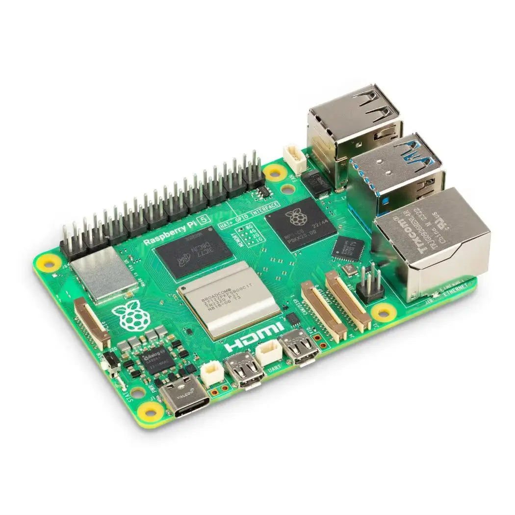 Raspberry Pi 5 Official Board Quad-Core 2.4GHz SBC, Wi-Fi 5, Dual 4Kp60 HDMI, PCIe, Gigabit Ethernet for AI & IoT Projects