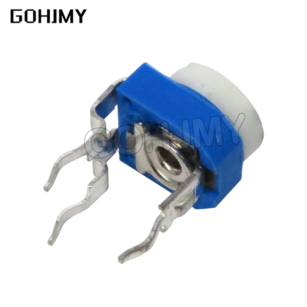 20PCS RM065 Trimmer Potentiometer Adjustable Resistor 500R 1K 5K 10K 20K 50K 100K 200K 500K 1M RM-065 Variable Resistors